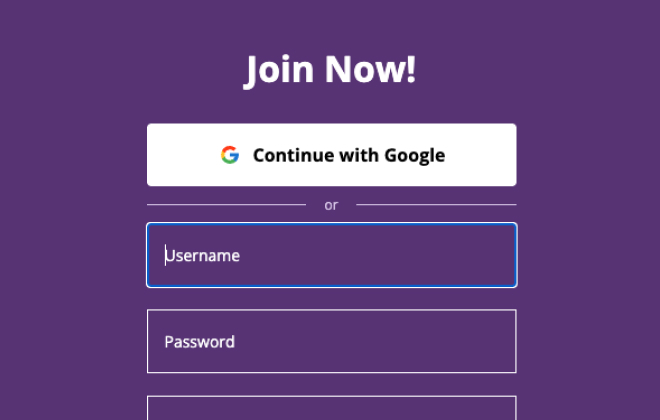 Sign up